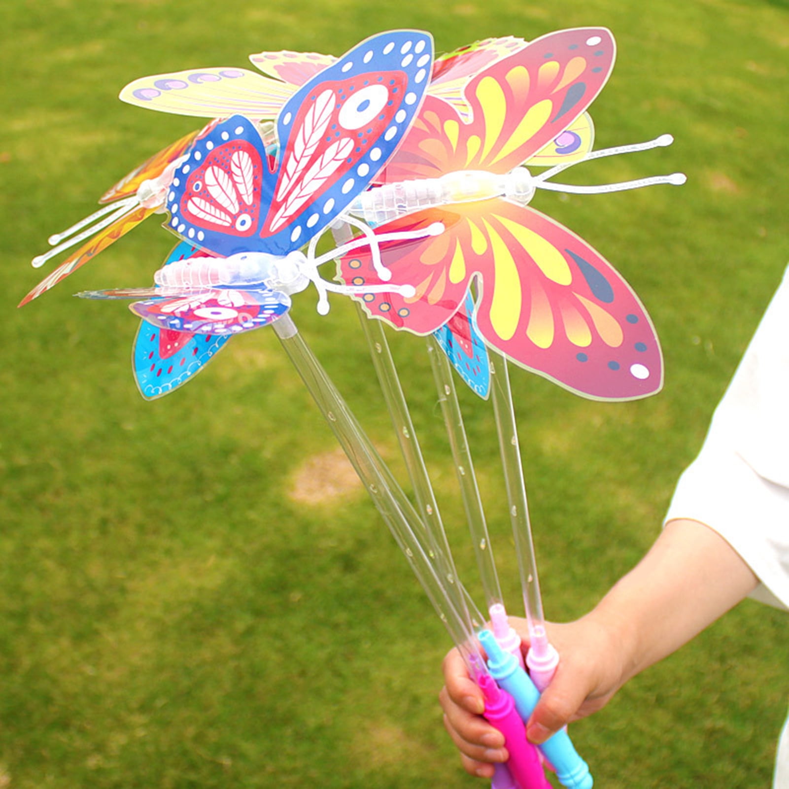 Colorful Glow-in-the-Dark Butterfly Stick with 3 Adjustable