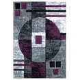 thumbnail image 2 of United Weavers Drachma Attica Modern Abstract Runner Rug, Plum, 2'7" x 7'4", 2 of 5