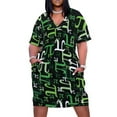 thumbnail image 2 of Vestido de bolsillo suelto Pieces of Pi (verde) vestidos de noche de lujo 2025 Vestidos, 2 of 7
