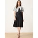 thumbnail image 4 of Bolero con Lentejuelas para Mujer de Manga Acampanada Bolero Corto Brillante de Manga Corta Plata L, 4 of 6