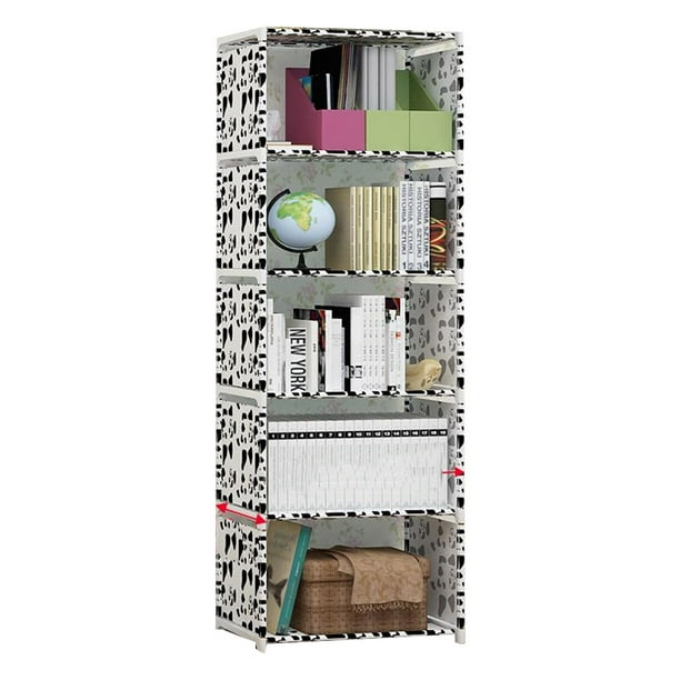 5 Tier Kids Bookshelf Cubes Storage, Office Storage Shelves