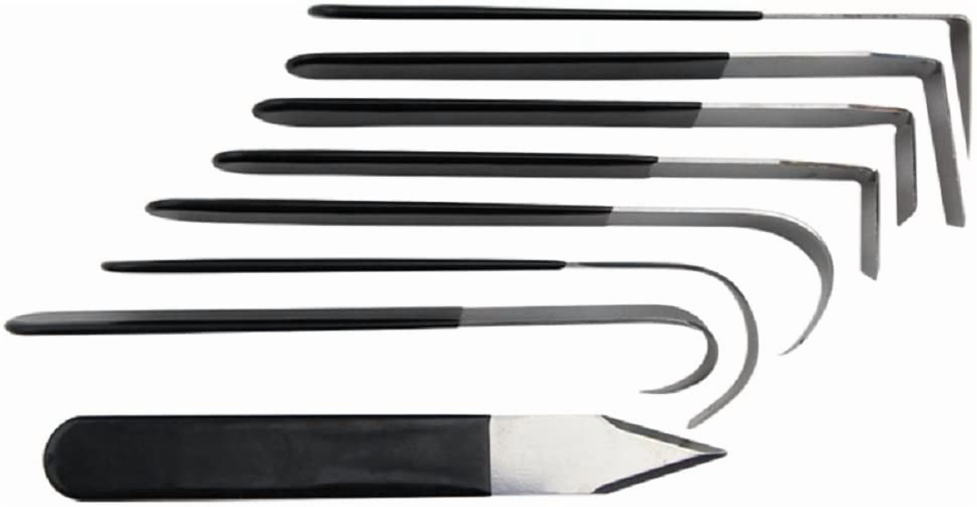 ABCISI 8 Pack Metal Clay Carving Knife, Pottery Tools, Clay Hand Tools, Craft Trim Artist, Ceramic Tools Set Engraving, Shaping, Clay Sculpture, Styling