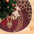 thumbnail image 5 of FMSHPON Christmas Moon Star Snow Xmas Christmas Tree Skirt Stand Mat for Holiday Party Decoration Indoor Outdoor 36 inches, 5 of 6