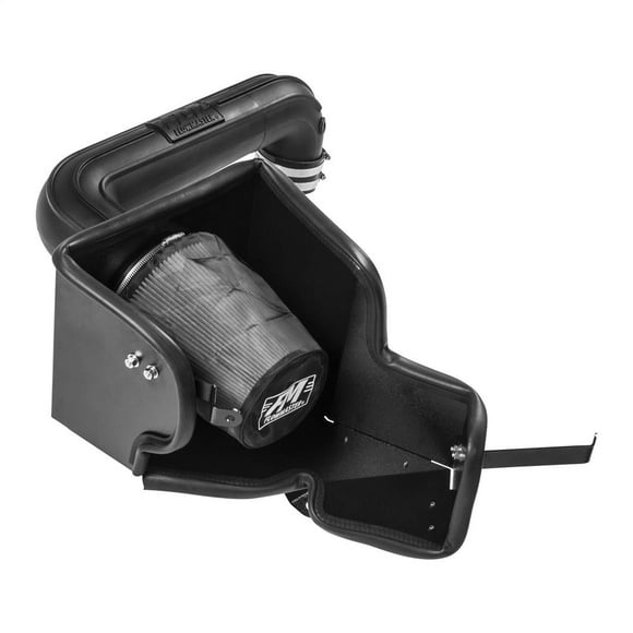 Flowmaster Cold Air Intake 615111D Delta Force; Black Polyethylene Tube; 6 Inch Inside Diameter Round White Filter; Black Powder Coated Heat Shield; Includes Stainless Steel Hardware