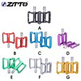 thumbnail image 4 of ZTTO 1 par de aleaciones de aleación Pedal plano Pedal de acero Axis 32 Puntos para bicicletas Pedales Ciclismo Reemplazo de Ciclo Accesorios Partes Suministros Negro Eigraketly OD002852-01B, 4 of 7