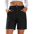 thumbnail image 3 of UKHCCC Outdoor Cargo Shorts for Women Multi-Pocket High Waist Button Fly Travel Golf Casual S-2XL, 3 of 7