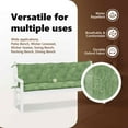 thumbnail image 4 of vidaXL Indoor/Outdoor Bench Cushions 2 pcs, Water-Repellent, Lead Pattern 70.9"x19.7"x2.8", 4 of 8