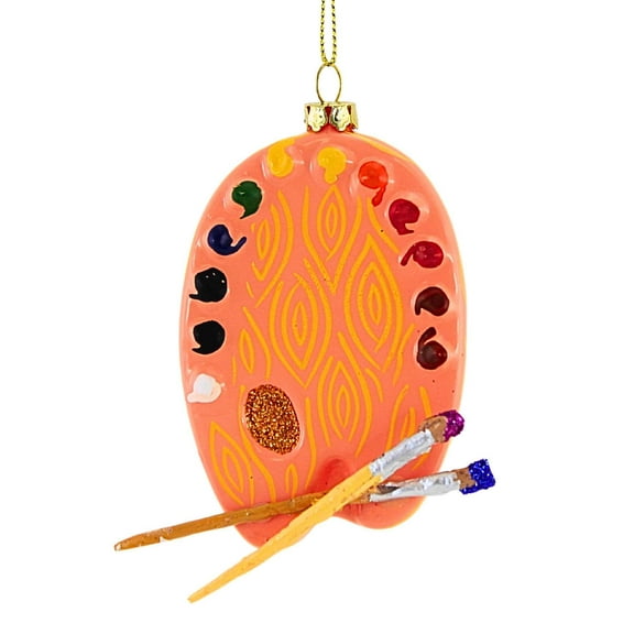 Cody Foster 4.00In Artists Palette Ornament, Glass, Paint Create Brushes Go8299