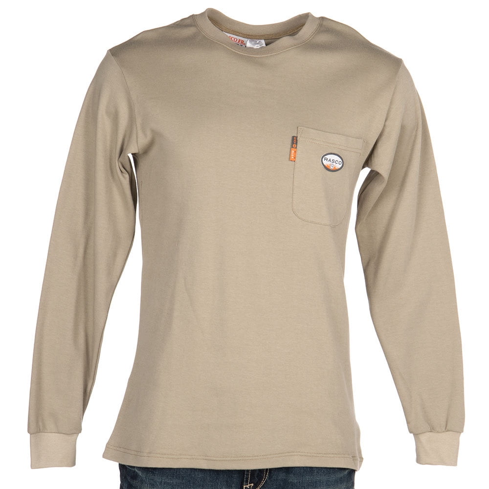 Rasco Fr Mens Long Sleeve FR Tee Shirt 4X Big Khaki - Walmart.com