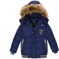 thumbnail image 4 of Lartaread Chaqueta con capucha cálida de invierno para niños, abrigo de nieve informal para exteriores a prueba de viento, 4 of 5