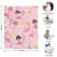 thumbnail image 4 of Ballet Princess Pattern Blanket,Comfortable Soft Lamb Wool Throw Blanket,All Season,Warm Lightweight Blankets for Sofa Bed Couch Living Room Chair,30"x40", 4 of 4