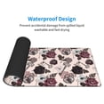 thumbnail image 4 of Pofeuu Retro Red Black Roses Print Desk Mat for Keyboard and Mouse，Computer Desk Matt for Desktop，Large Mouse Pad for Desk，Desk Pads on Top of Desks 12x31.5in, 4 of 8