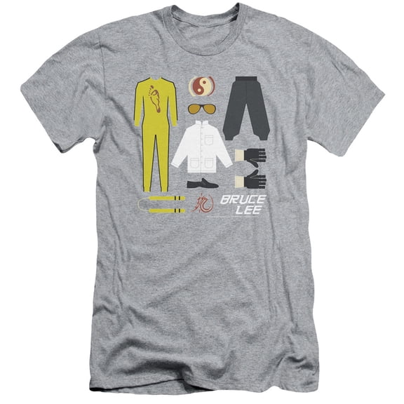 Bruce Lee Lee Gift Set S/S Adult 30/1 T-Shirt Athletic Heather