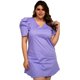thumbnail image 1 of Vestido de popelina Roman Fashion Talla Extra 0127 Lila, 1 of 5