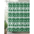 thumbnail image 2 of Fsddascl Green Christmas Shower Curtain Set - Extra Long 72" x 96" Washable Bathtub Curtain with 12 Hooks, Cartoon Winter Xmas Deer Snowflake Waterproof Fabric Stall Shower Curtains for Bathroom, 2 of 6