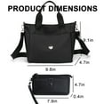 thumbnail image 2 of Arcticice Handbags Tote Bag with 10 Card Slot Slim Wallet for Women, Black, 2 of 7