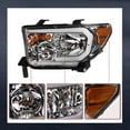thumbnail image 2 of For 2007-2013 Tundra/2008-2017 Sequoia Chrome Headlights Signal Amber w/LED Tube, 2 of 3