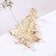 thumbnail image 5 of Fiudx Broche Navideño, Broche Metálico Forma de Rama de Olivo, Elegante Broche para Bufanda, Ideal Como Regalo Festivo, Accesorio para Fiestas y Bodas, Estilo Elegante para Mujer, Ideal para Fiestas,, 5 of 7