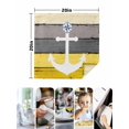 thumbnail image 4 of Nautical Anchor Cloth Napkins Set of 6 Reusable Dinner Napkins, Yellow Gray Gradient Wooden Grain Cocktail Napkin Washable Table Napkins for Wedding/Holiday Party/Baby Shower 20"x20", 4 of 7