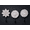 Classic, variant on Decorative Wood Farmhouse Boho Flower Coat Hooks Classic 3-Pack