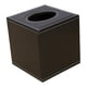 thumbnail image 4 of Soporte de caja de pañuelos de encimera cuadrada Servilleta de papel Cubierta de caja Cuero de PU Café Sunnimix Tapa del soporte del pañuelo facial, 4 of 7