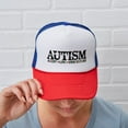 thumbnail image 6 of CafePress - Autism - Adjustable Unisex Printed Trucker Hat with Mesh Back, 6 of 10
