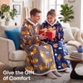 thumbnail image 7 of Joyfy Wearable Blanket Hoodie for Adults Gifts for Teen Girls Sister Women Sherpa Fleece Printed Hooded Blanket Sweatshirt Warm Cozy with Pocket & Sleeves, 7 of 7