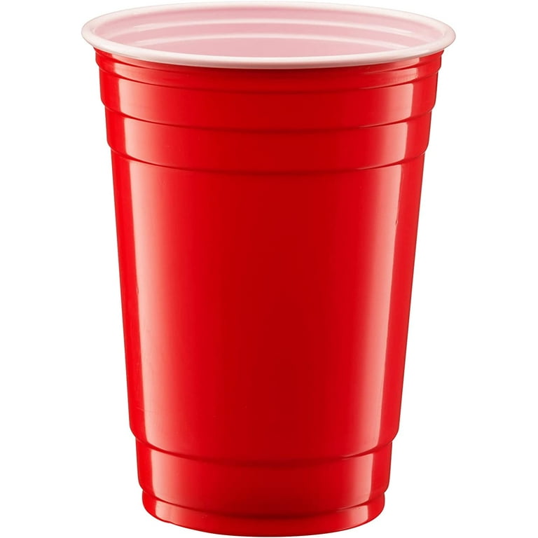 Great Value, Hefty® Easy Grip Disposable Plastic Party Cups, 18 Oz, Red,  50/Pack, 8 Packs/Carton by Reynolds Food Packaging