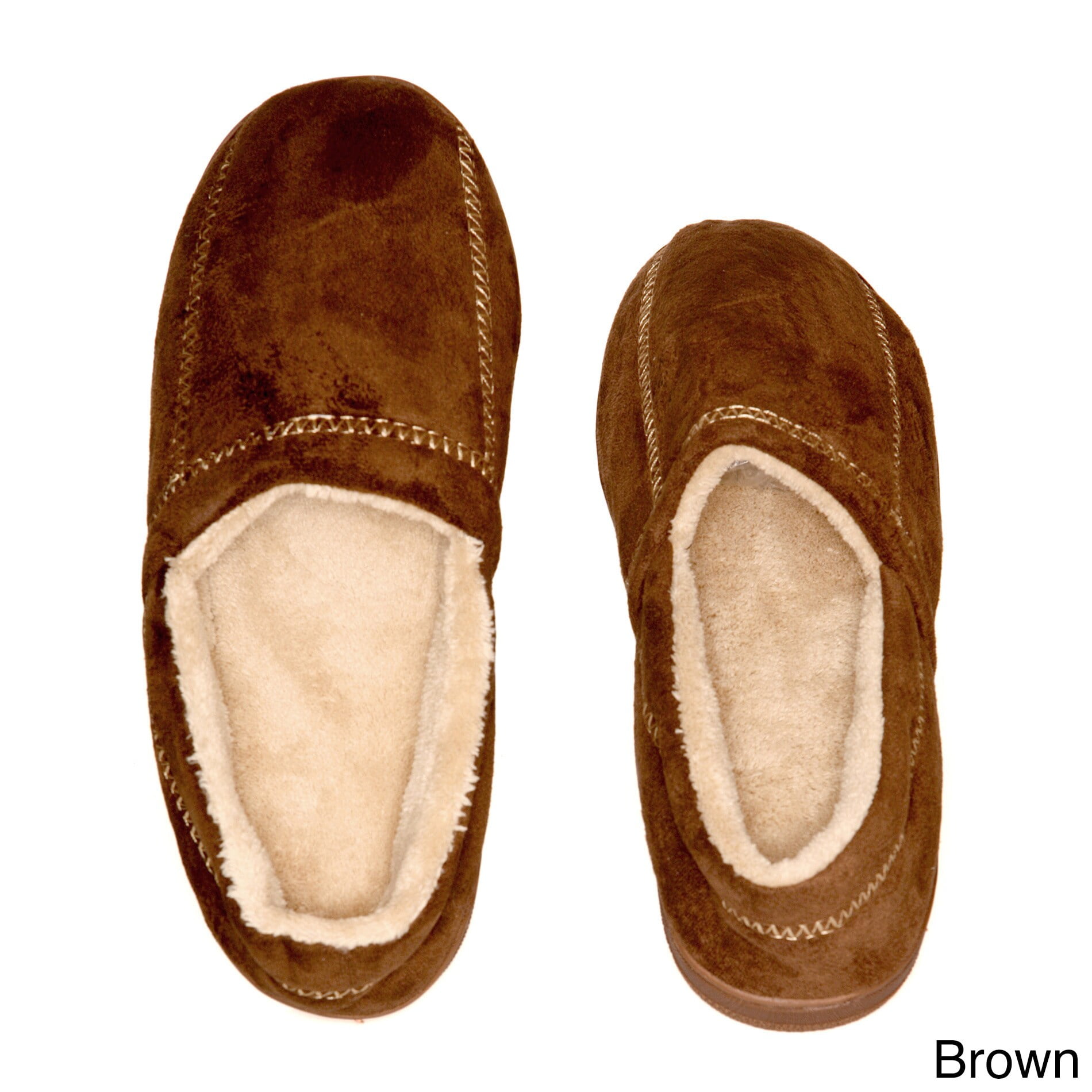 Deluxe Comfort Modern Moccasin Memory Foam Mens Slipper, Size 13-14 – Stylish Microsuede – Long-Lasting Memory Foam – Warm Fleece Lining – Men's Slippers, Brown