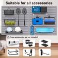 thumbnail image 4 of Garden Tailor 4x8 ft Heavy-Duty PVC Slatwall Panel ,  System for Garage, Bike Racks & Tools with 10 Hooks – Vertical, 4 of 6