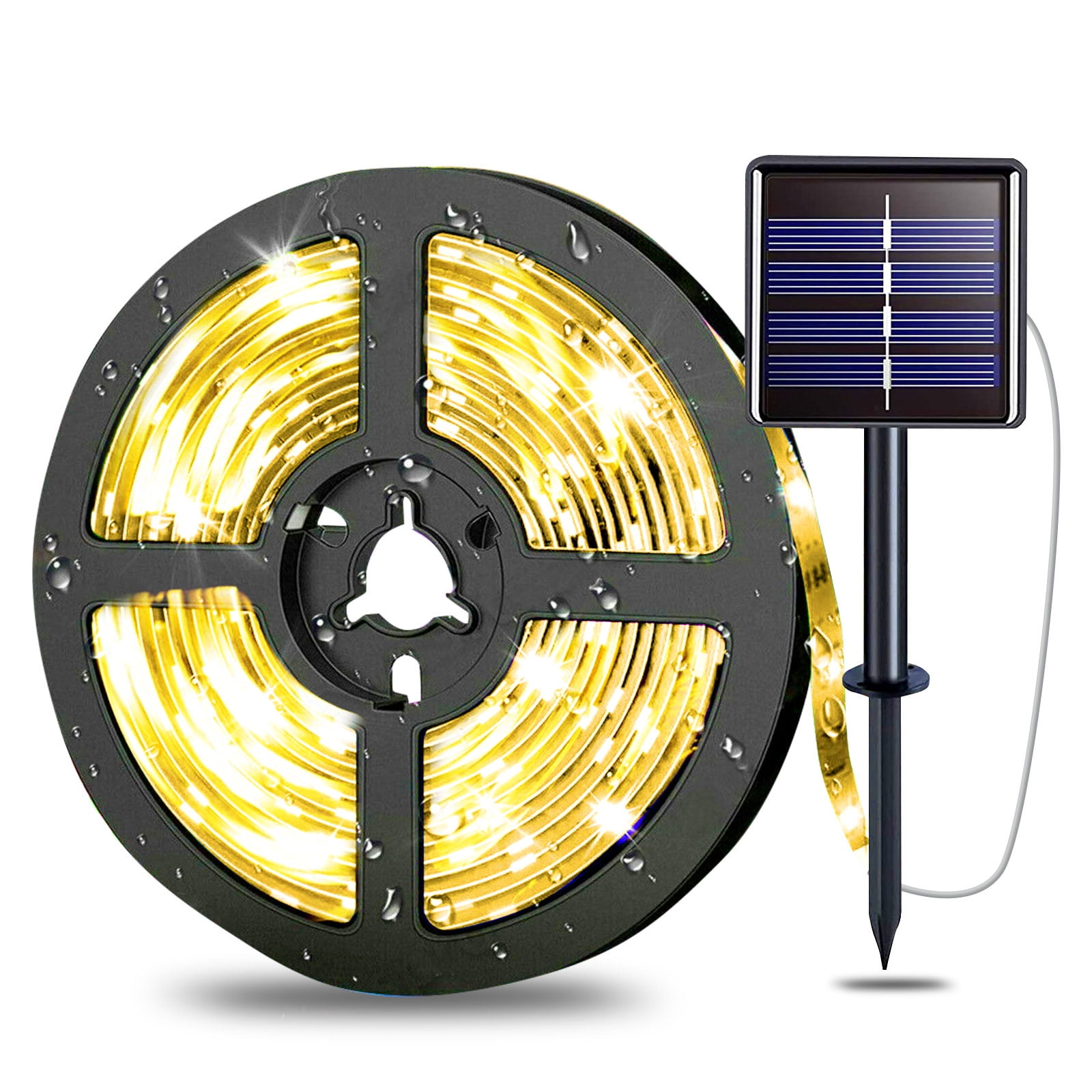 Flag Pole Led Lights 3M Solar Powered 8 x Different Modes RGB Colour Changing