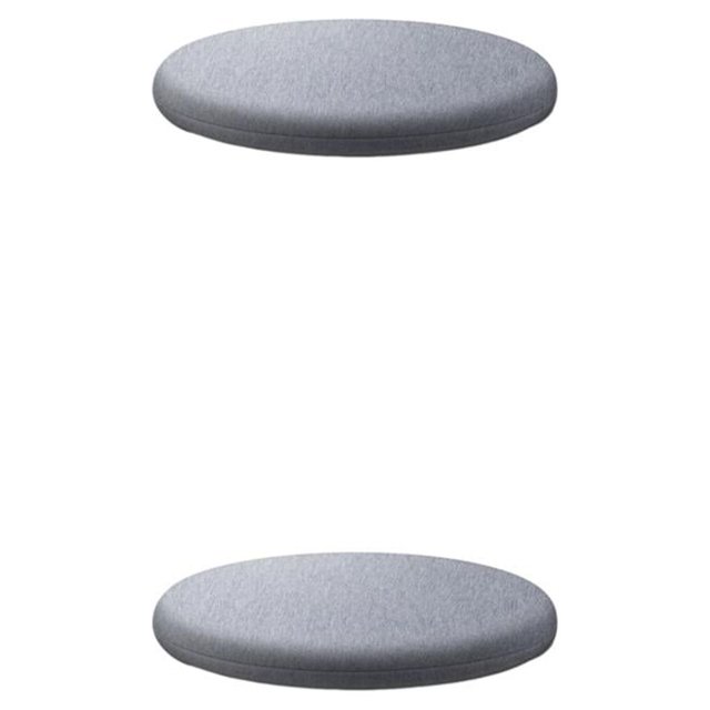 Baohd Chaise Coussin Souple Confortable et Agréable à la Peau Large Application Coussin Rond Gris Clair 40cm 2Set