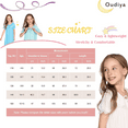 thumbnail image 6 of Oudiya Girls Long Sleeve Nightgowns Princess Sleepwear with Ruffled Hem Pajama Dress for Kids 4-13 Years, 6 of 8