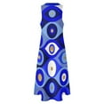 thumbnail image 5 of Greek Mati Mataki - Matiasma Evil Eye blues Long Dress eving dresses wom Wom dresses summer Dress, 5 of 7