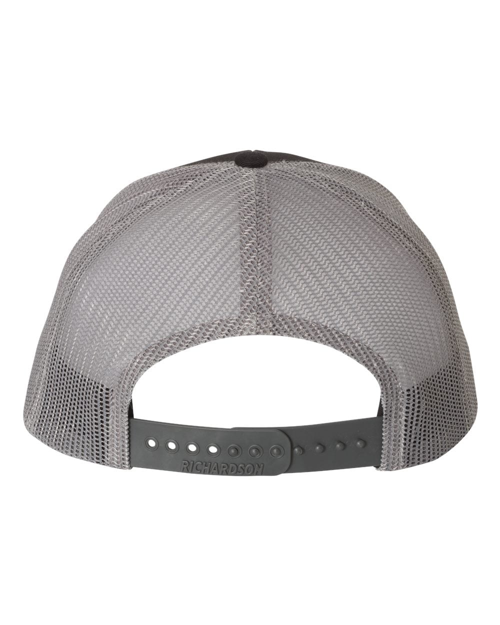 Richardson - Adjustable Snapback Trucker Cap - 112 - Black/ Charcoal - Size: OSFM