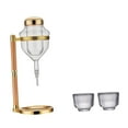 thumbnail image 3 of kowaku Japanese Cold Sake Decanter ,Cold Sake Chilled Server, Decanter ,Sturdy with Cups Sake Pot Dispenser for Cold Sake Party gold, 3 of 8