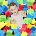 thumbnail image 6 of Natonhi 36pcs Foam Pit Cubes Blocks 3.94 Inch Colorful Flame Retardant Educational Autistic Building Blocks for Trampoline Arenas, Gymnastics, Parkour Courses Skateboard Parks Playground, 6 of 7
