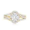 thumbnail image 4 of Rosec Jewels Lab Grown Diamond Engagement Ring Oval - Classic Halo Ring - EF-VS Quality, 18K Yellow Gold, US 4.50, 4 of 8