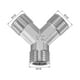 thumbnail image 3 of Conector de manguera en Y de 3 vías G1/2 macho de cobre niquelado, 3 of 6
