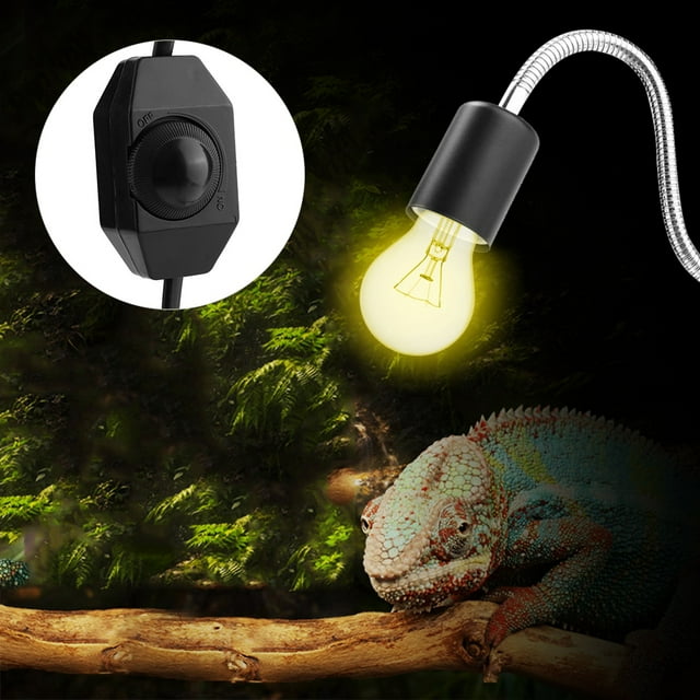 Sturdy Reptile Lamp Holder, Rotating 360 Degrees Reptile Lamp Stand, Lamp Holder For Reptile EU Plug 220V