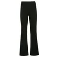 thumbnail image 4 of Cenuakty Women Fashion Flared Pants, Solid Color High Waist Wide Leg Trousers Casual Hipster Streetwear, 4 of 9