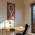 thumbnail image 6 of L&V Vibe Racquet Frameless Free Floating Tempered Glass Panel Graphic Wall Art , 24" x 48", 6 of 9