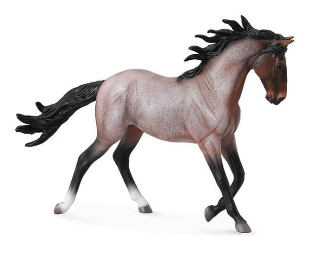 Safari ROAN MUSTANG solid plastic toy farm pet animal grey horse 