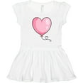 thumbnail image 3 of Inktastic Pink Balloon Heart Girls Toddler Dress, 3 of 5