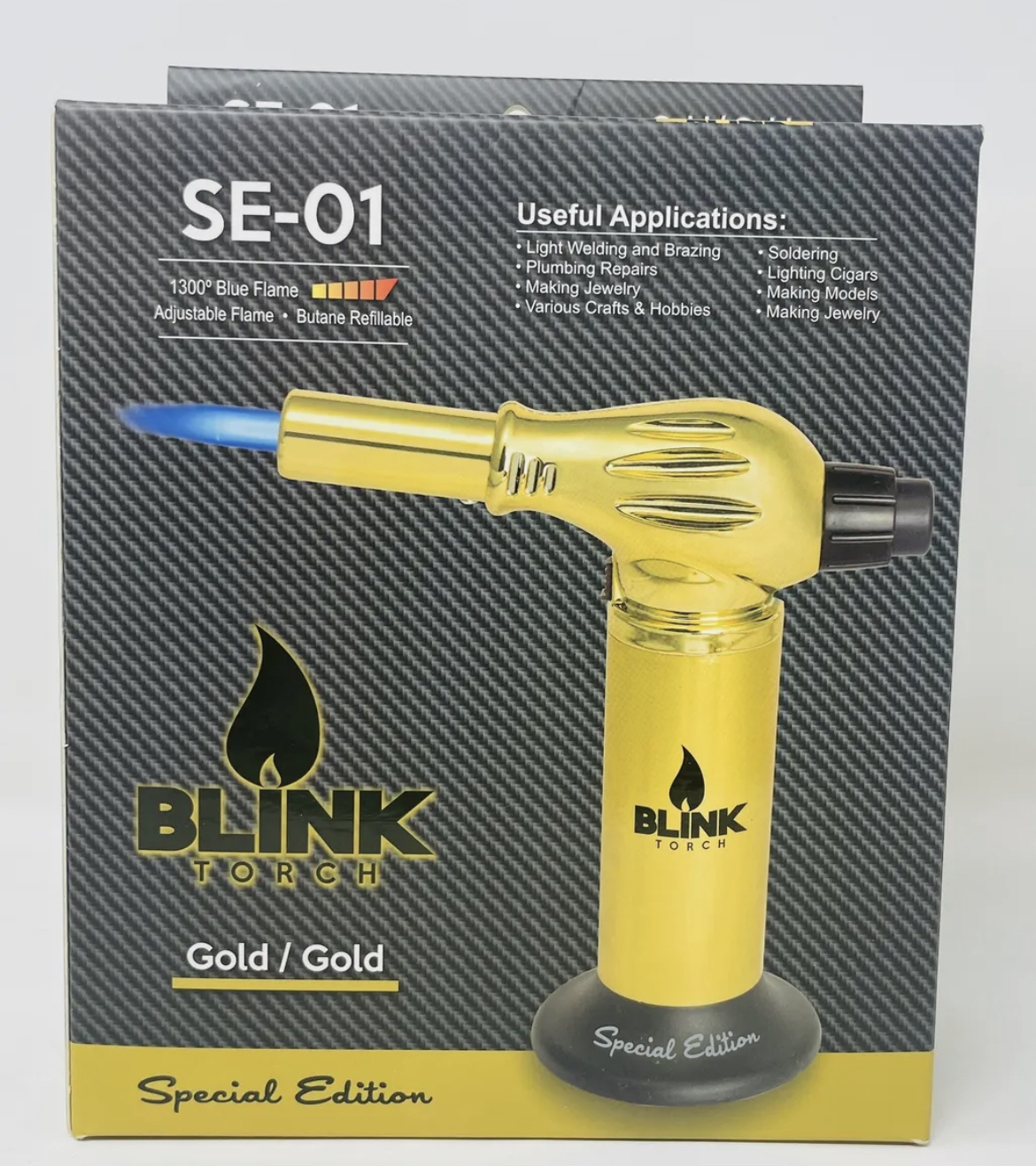 Blink Torch lighter SE01 special edition Adjustable Flame . Butane Refillable