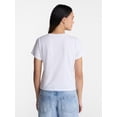 thumbnail image 3 of No Boundaries Washed Relaxed Fit Cotton Tee, Women's XXS-XXL, 3 of 5