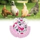 thumbnail image 5 of Chaleco Para Caminar De Pollo, Dobladillo Con Volantes, Estampado A Cuadros, Lindo Arnés De Pollo, Transpirable Con Banda Elástica Para Gallo Para Interior Para Pato Para Gallina, 5 of 7