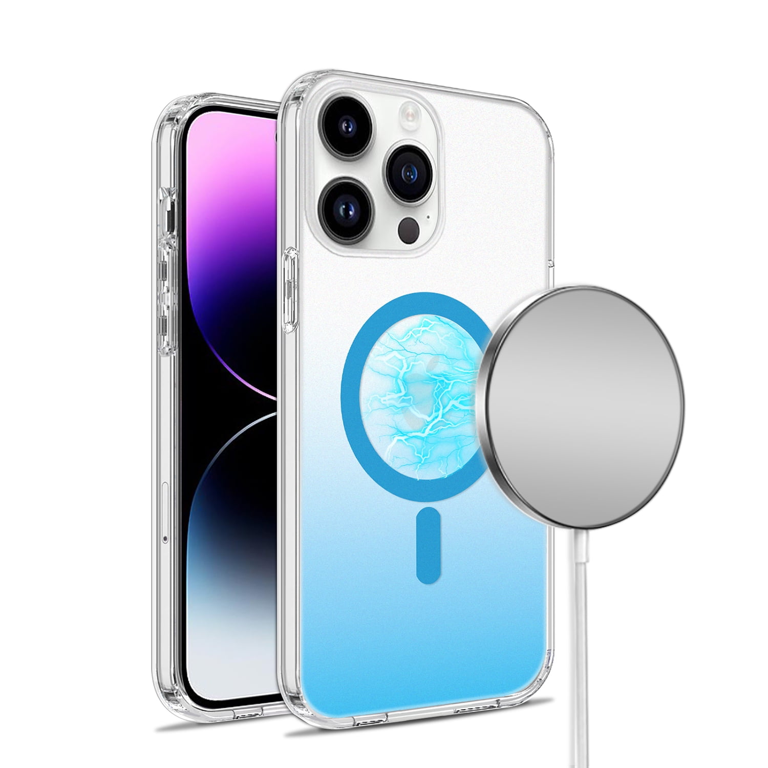 Funda Rígida Para Iphone 14 Pro Max, Aro Magnético, Compatible Con Magsafe  Carga Inalámbrica, Resistente, Transparente con Ofertas en Carrefour