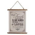 thumbnail image 3 of FAMILY LAUGHS LINEN WALL ART, 3 of 3