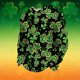 thumbnail image 1 of Ceisia Men's Loose Fit Waffle Knit Sweatshirt - St. Patrick's Day Glitter Gold Festive Print Green XL Gifts, 1 of 5